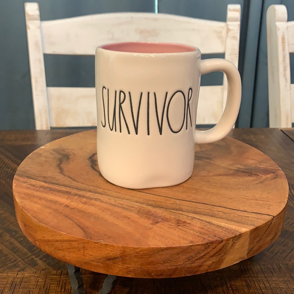 Survivor mug by Rae Dunn
